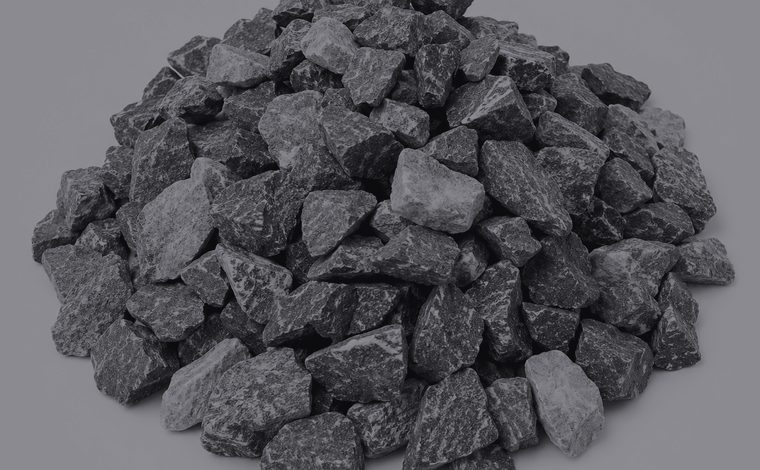 黒玉石・黒砕石の砂利・砕石